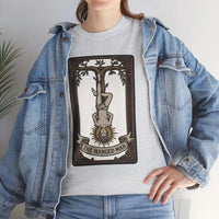 The Hanged Man Tarot Card T-Shirt - Heavy Cotton Classic Fit Tee - Unisex White