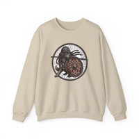 Shieldmaiden Viking Berserker Dogs Sweatshirt - Heavyweight Fleece Crewneck - Unisex White