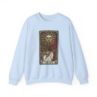 The Sun Tarot Card Sweatshirt - Heavy Blend Fleece Crewneck - Unisex White