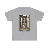 The High Priestess Tarot Card T-Shirt - Heavy Cotton Classic Fit Tee - Unisex White