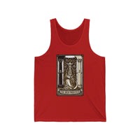 High Priestess Tarot Card Tank Top - Lightweight Ring-Spun Cotton Jersey - Unisex White