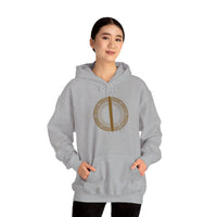 Isa Ice Stillness Rune Hoodie - Heavyweight Cotton Blend Pullover - Unisex White