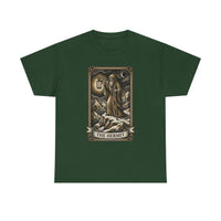 The Hermit Tarot T-Shirt - Medium Weight Cotton Classic Tee - Unisex White