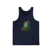 Othala Rune Stone Graphic Tank Top - Lightweight Cotton Jersey Retail Fit - Unisex Athletic Heather
