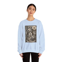 Temperance Tarot Card Angel Sweatshirt - Heavy Blend Fleece Crewneck - Unisex White