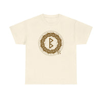 Berkana Rune Earth Mother T-Shirt - Heavyweight Cotton Classic Fit Tee - Unisex White
