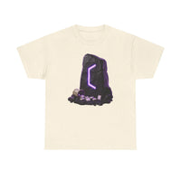 Perthro Rune Mystery Graphic T-Shirt - Heavy Cotton Classic Fit Crewneck Tee - Unisex White