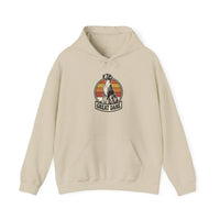 Great Dane Retro 70s Sunset Hoodie - Heavy Blend Fleece Pullover - Unisex White