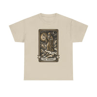 The Hermit Tarot T-Shirt - Medium Weight Cotton Classic Tee - Unisex White