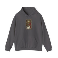 The Sun Tarot Card Hoodie - Heavy Blend Cotton-Poly Fleece Pullover - Unisex White