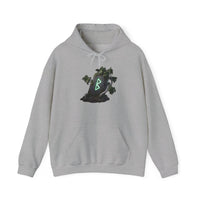 Berkana Birch Rune Graphic Hoodie - Soft Cotton-Poly Blend Pullover - Unisex White