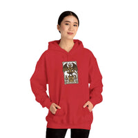 The Devil Tarot Card Graphic Hoodie - Heavy Blend Cotton-Poly Fleece - Unisex White