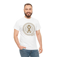 Othala Rune Inheritance T-Shirt - Heavy Cotton Classic Fit Tee - Unisex White