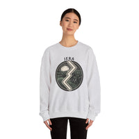 Jera Rune Harvest Field Sweatshirt - Medium Weight Cotton Blend Crewneck - Unisex White