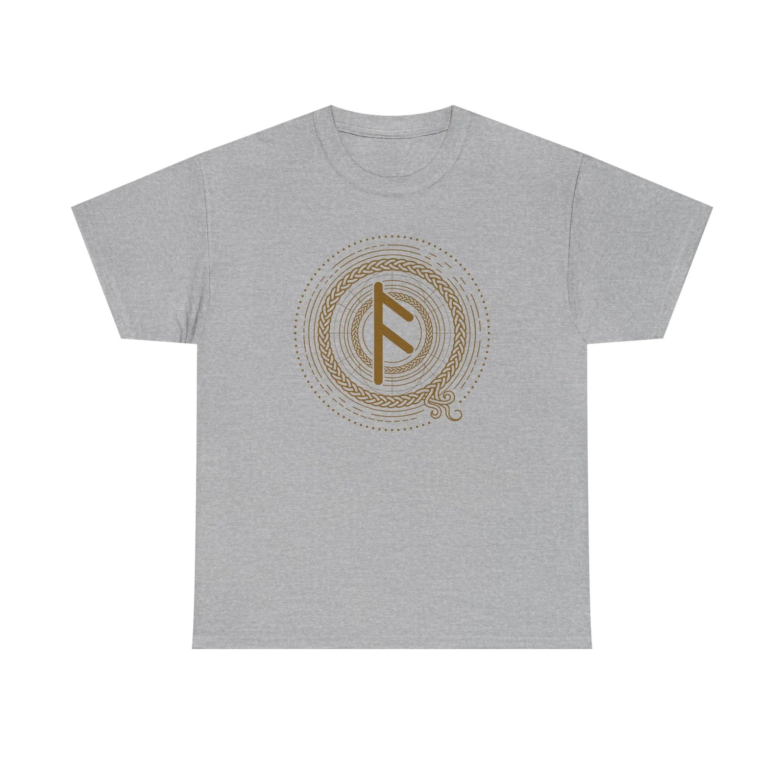 Ansuz Rune Divine Speech T-Shirt - Heavy Cotton Classic Fit Tee - Unisex White