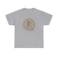 Ansuz Rune Divine Speech T-Shirt - Heavy Cotton Classic Fit Tee - Unisex White