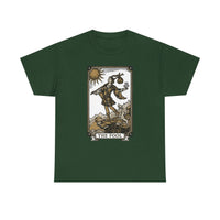 The Fool Tarot Card Graphic T-Shirt - Heavy Cotton Classic Fit Tee - Unisex White