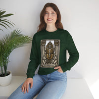 Hierophant Tarot Card Sweatshirt - Heavy Blend Crewneck Fleece - Unisex Ash