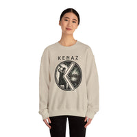 Kenaz Rune Blacksmith Forge Sweatshirt - Soft Cotton Blend Crewneck Fleece - Unisex White