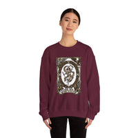 The World Tarot Card Sweatshirt - Heavy Blend Fleece Crewneck - Unisex White