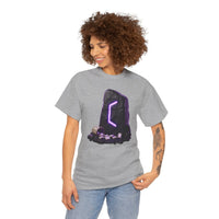 Perthro Rune Mystery Graphic T-Shirt - Heavy Cotton Classic Fit Crewneck Tee - Unisex White