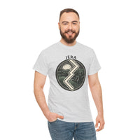 Jera Rune Harvest Reaping T-Shirt - Medium Weight Cotton Classic Fit Tee - Unisex White