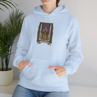 Justice Tarot Card Hoodie - Heavyweight Cotton Blend Pullover - Unisex White