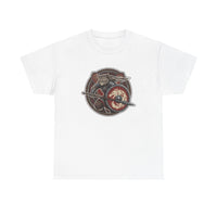 Viking Berserker Cats Shieldmaiden T-Shirt - Heavy Cotton Classic Fit Tee - Unisex White