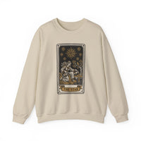The Star Tarot Card Sweatshirt - 50/50 Cotton Polyester Crewneck - Unisex White