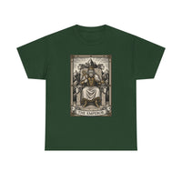 The Emperor Tarot Card T-Shirt - Heavy Cotton Classic Fit - Unisex White