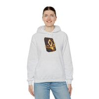 Ingwaz Runic Seed Hoodie - Warm Cotton Blend Pullover - Unisex White