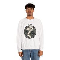 Jera Rune Harvest Field Sweatshirt - Medium Weight Cotton Blend Crewneck - Unisex White