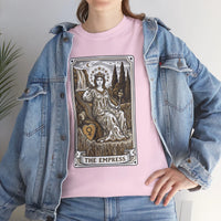 Empress Tarot Card Graphic T-Shirt - Heavy Cotton Classic Fit Tee - Unisex White