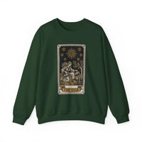 The Star Tarot Card Sweatshirt - 50/50 Cotton Polyester Crewneck - Unisex White