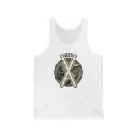 Gebo Rune Gift Exchange Tank Top - Soft Ringspun Cotton Jersey - Unisex White