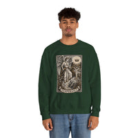 Temperance Tarot Card Angel Sweatshirt - Heavy Blend Fleece Crewneck - Unisex White