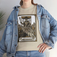 The Chariot Tarot Card T-Shirt - Heavy Cotton Classic Fit Tee - Unisex White