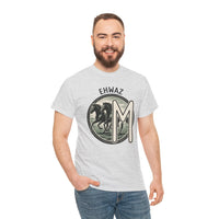 Ehwaz Rune Divine Horses T-Shirt - Heavy Cotton Classic Fit Tee - Unisex White