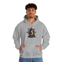 Sowulo Rune Sun Ray Hoodie - Heavy Blend Fleece Pullover - Unisex White
