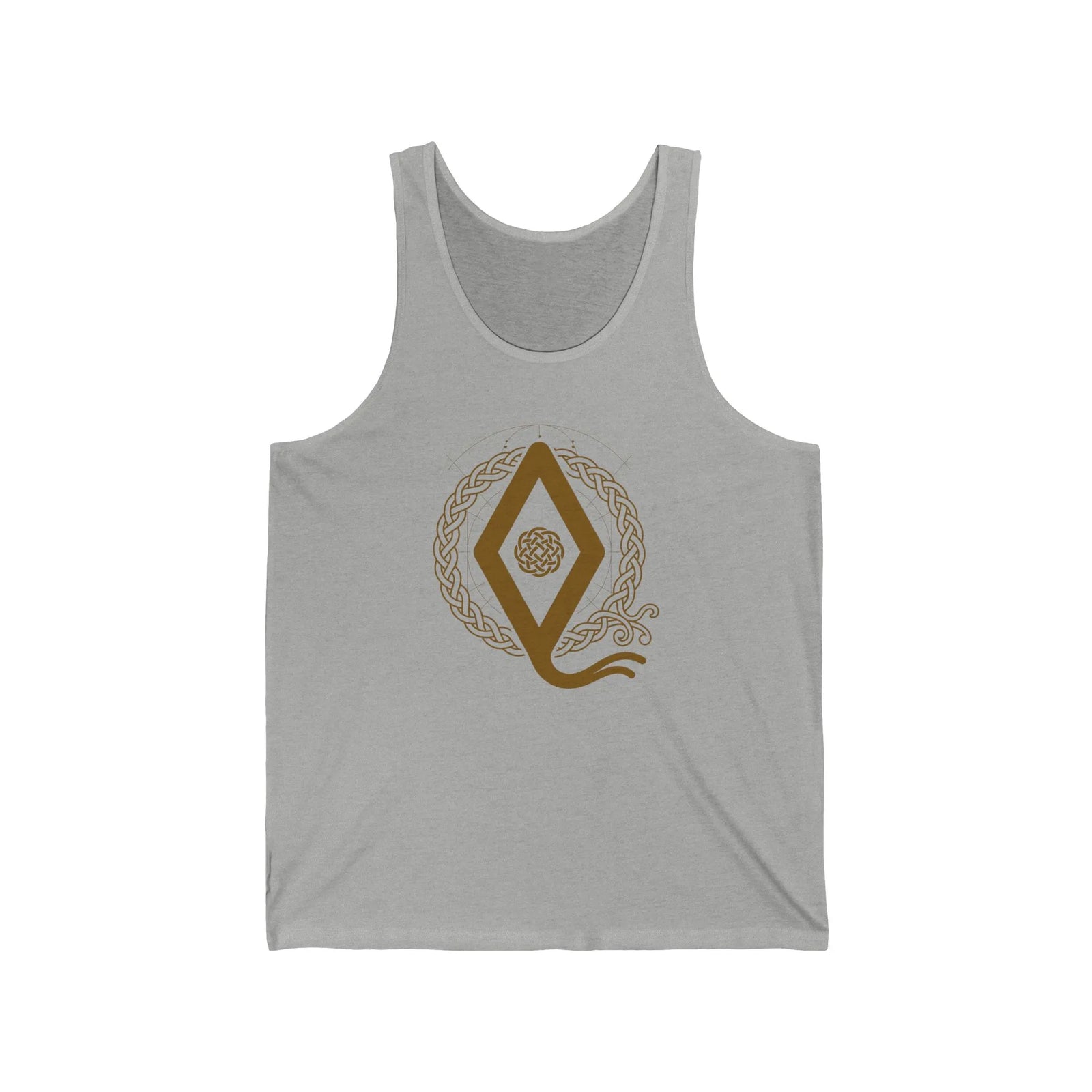 Ingwaz Rune Seed of Potential Tank Top - Soft Ringspun Cotton Jersey - Unisex White