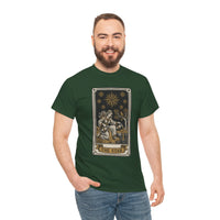 Tarot The Star Card Graphic T-Shirt - Heavy Cotton Classic Fit Tee - Unisex Off White
