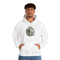 Ehwaz Divine Twins Horse Rider Hoodie - Medium-Heavy Cotton Blend Hoodie - Unisex White
