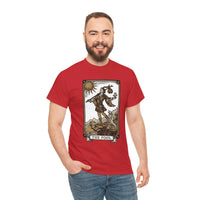 The Fool Tarot Card Graphic T-Shirt - Heavy Cotton Classic Fit Tee - Unisex White