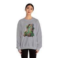 Eihwaz Rune Yggdrasil Tree Sweatshirt - Heavy Blend Classic Crewneck - Unisex Off White