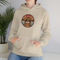Bengal Cool Cat Aviators Hoodie - Soft Cotton Blend Pullover - Unisex White