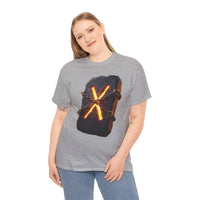 Gebo Rune Gift Exchange T-Shirt - Heavy Cotton Classic Fit Tee - Unisex White