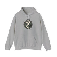 Jera Harvest Rune Graphic Hoodie - Heavy Blend Fleece Pullover - Unisex White