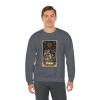 The Star Tarot Card Sweatshirt - 50/50 Cotton Polyester Crewneck - Unisex White