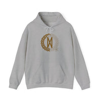 Dagaz Rune Dawn Dusk Threshold Hoodie - Medium Weight Fleece Pullover - Unisex White