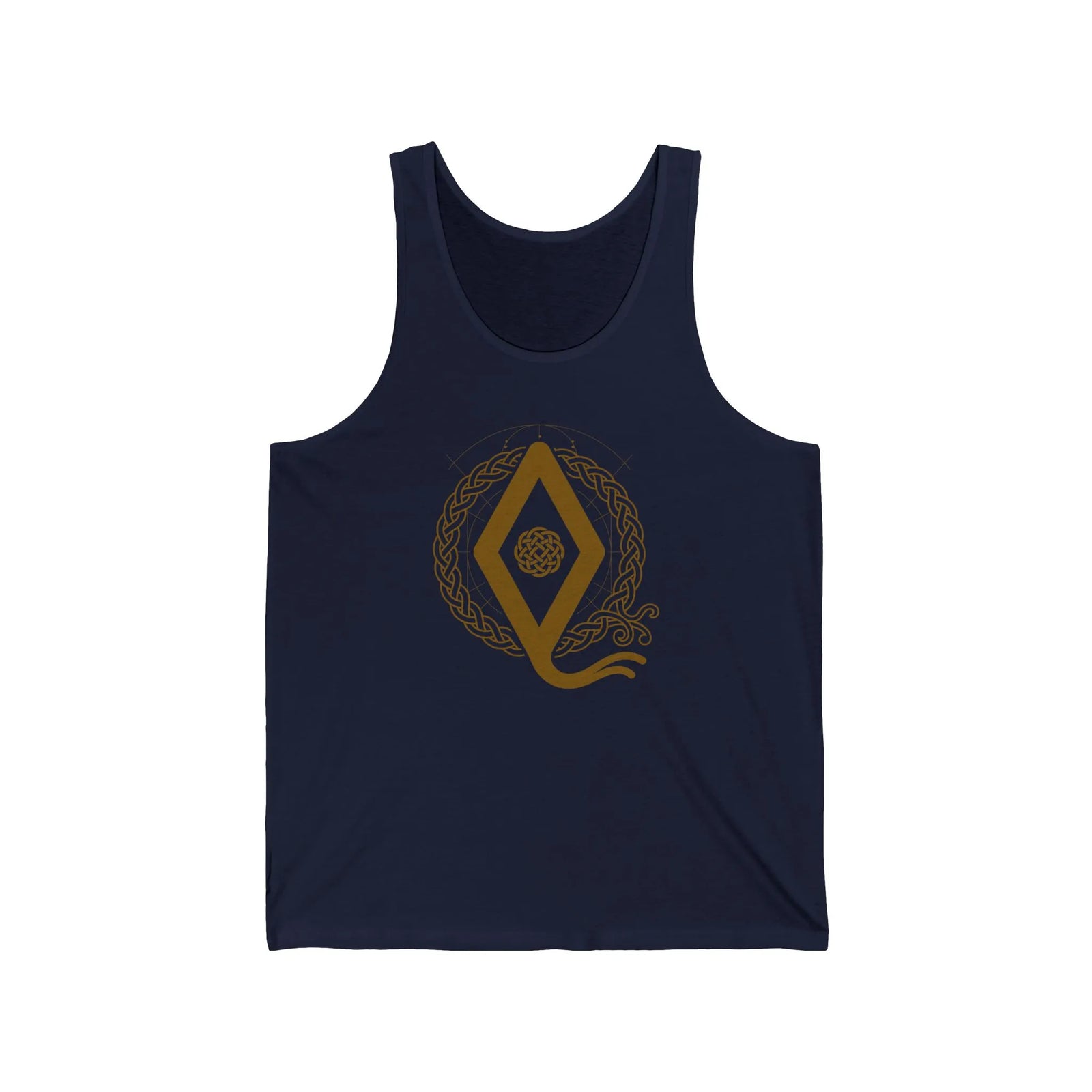 Ingwaz Rune Seed of Potential Tank Top - Soft Ringspun Cotton Jersey - Unisex White